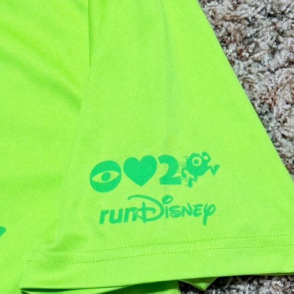 Mike Wazowski Disney-Pixar's Monsters, Inc., with The Text “Love To Run”  XL - Picture 7 of 10